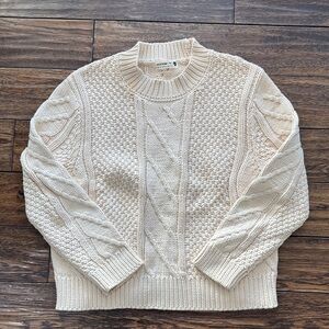 Jackson Rowe Textured Cream Sweater